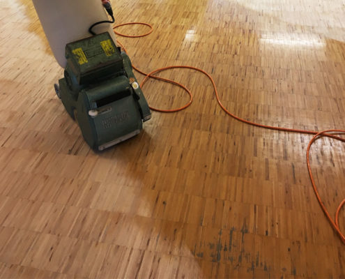 Parkett Renovierung im Bocholter Kindergarten